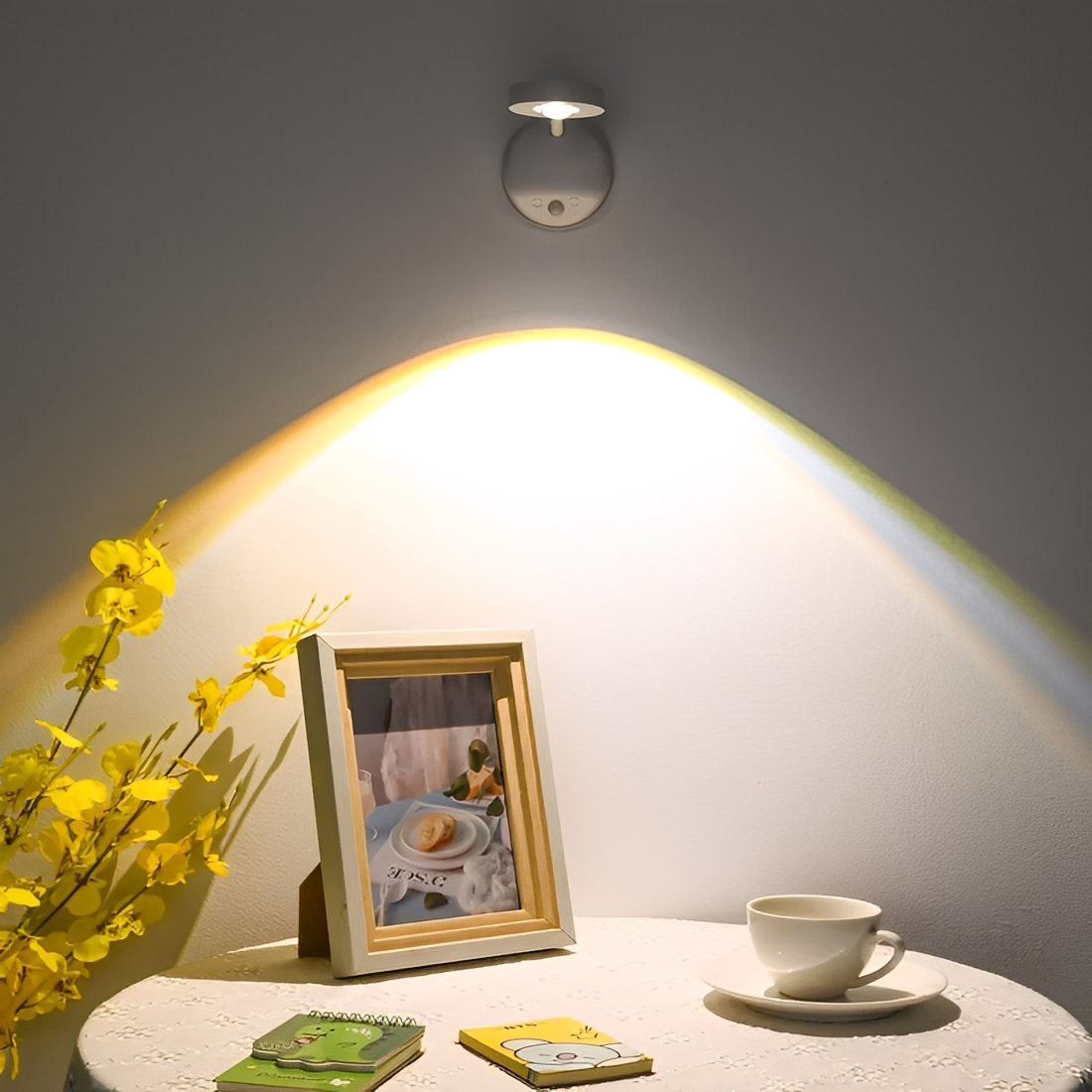 LumiSpot – Drahtlose LED-Wandleuchte mit Batterie