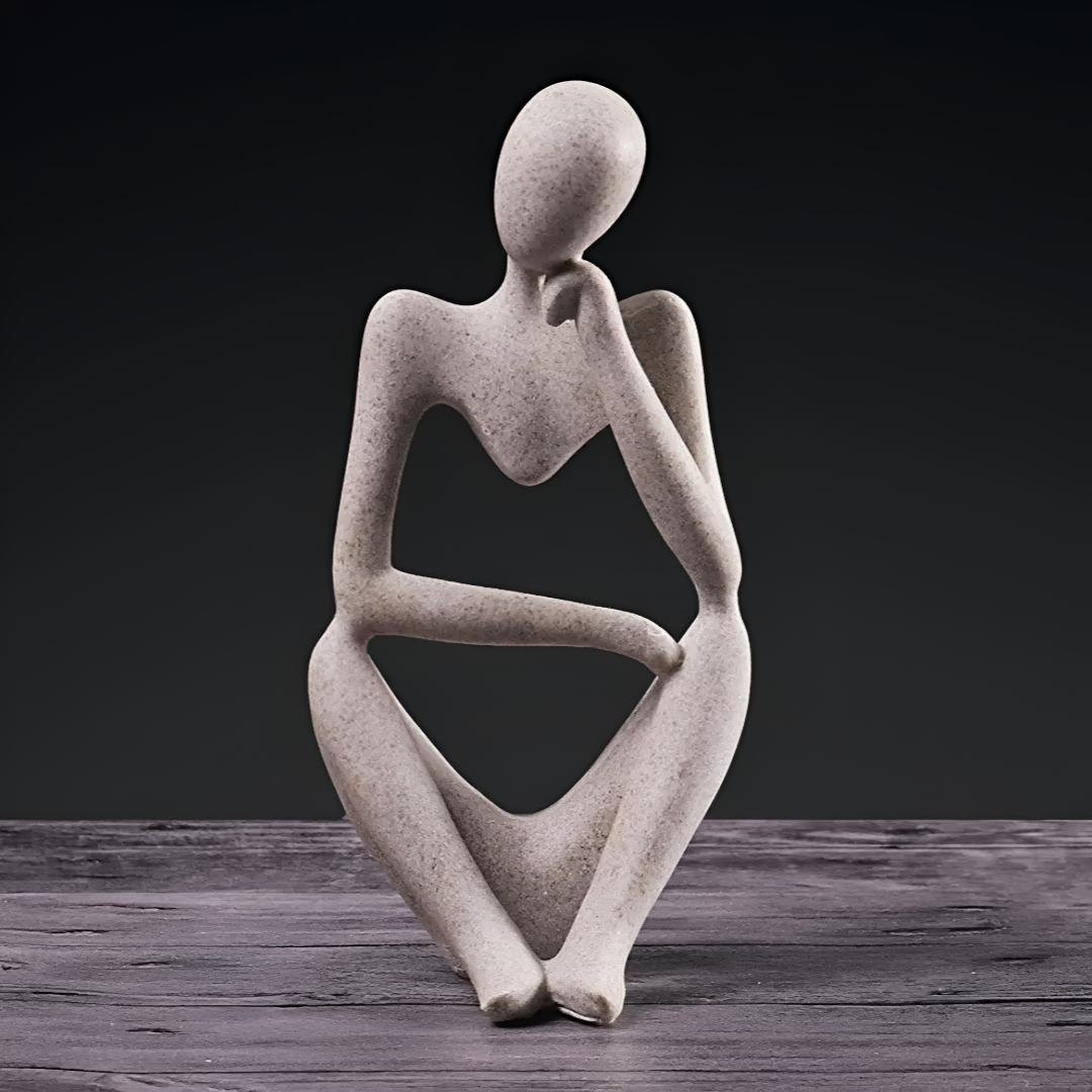 MindForm – Abstraktes Wandbild des Nachdenklichen im modernen Stil