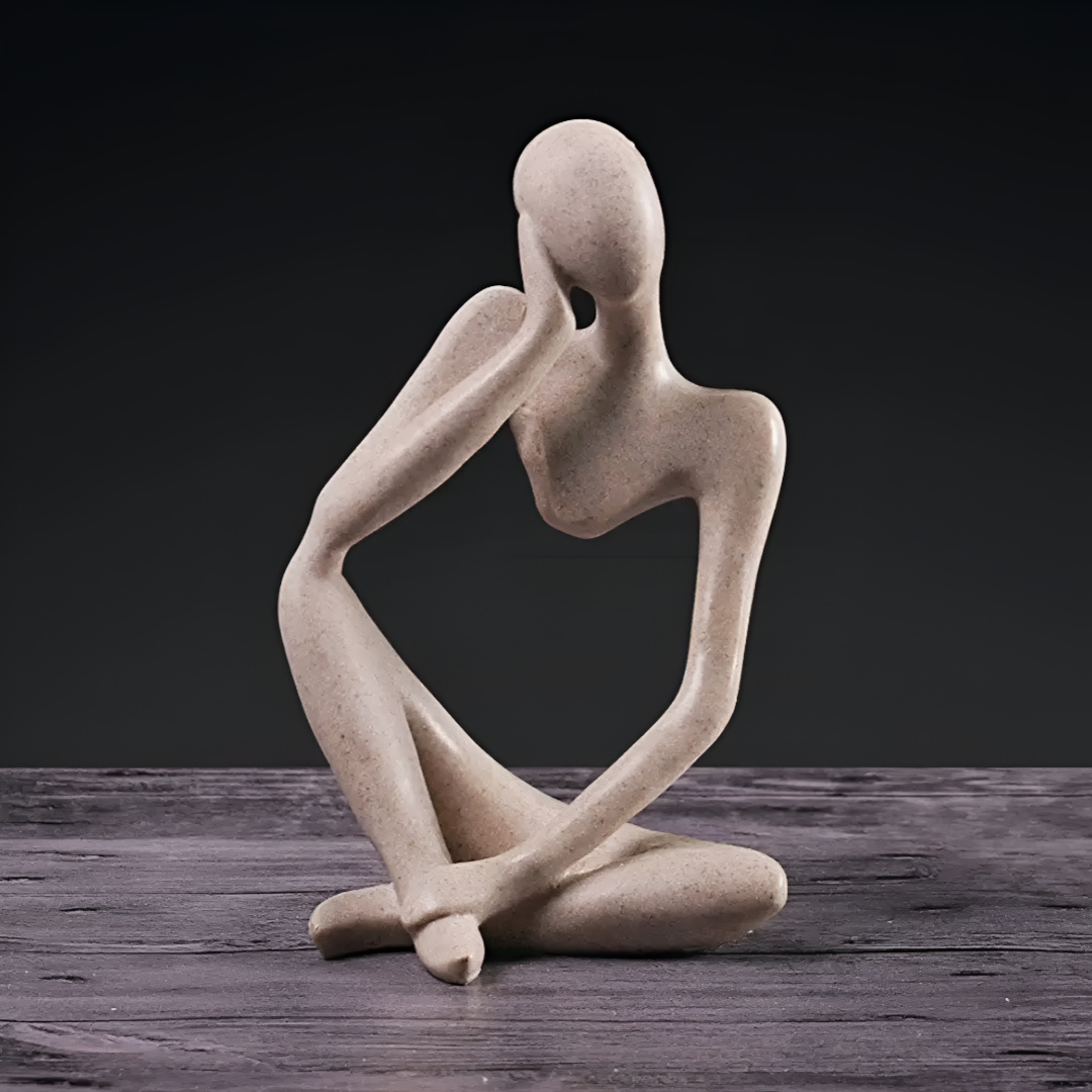 MindForm – Abstraktes Wandbild des Nachdenklichen im modernen Stil