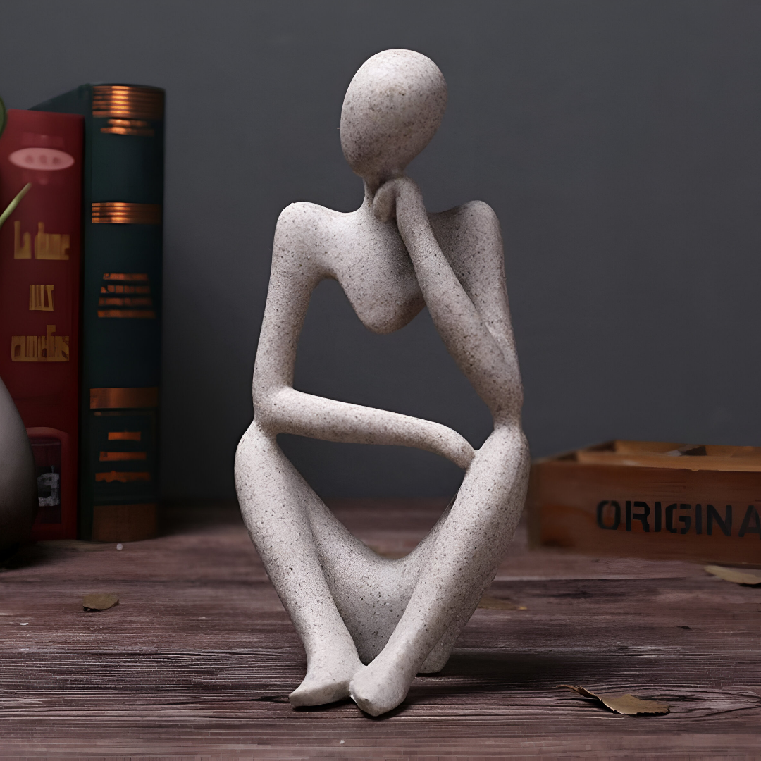 MindForm – Abstraktes Wandbild des Nachdenklichen im modernen Stil