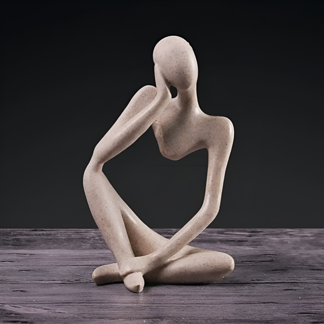 MindForm – Abstraktes Wandbild des Nachdenklichen im modernen Stil