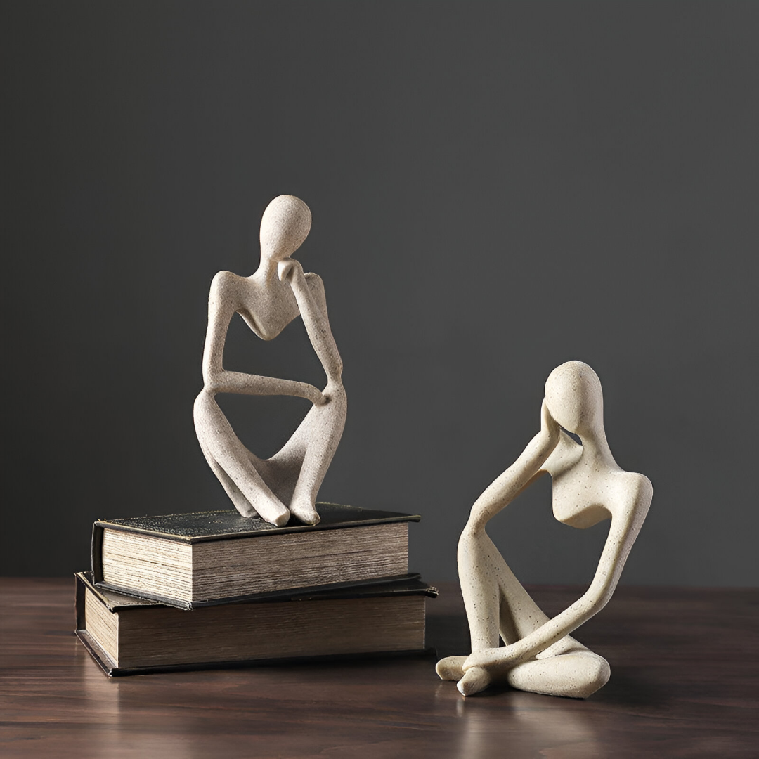 MindForm – Abstraktes Wandbild des Nachdenklichen im modernen Stil