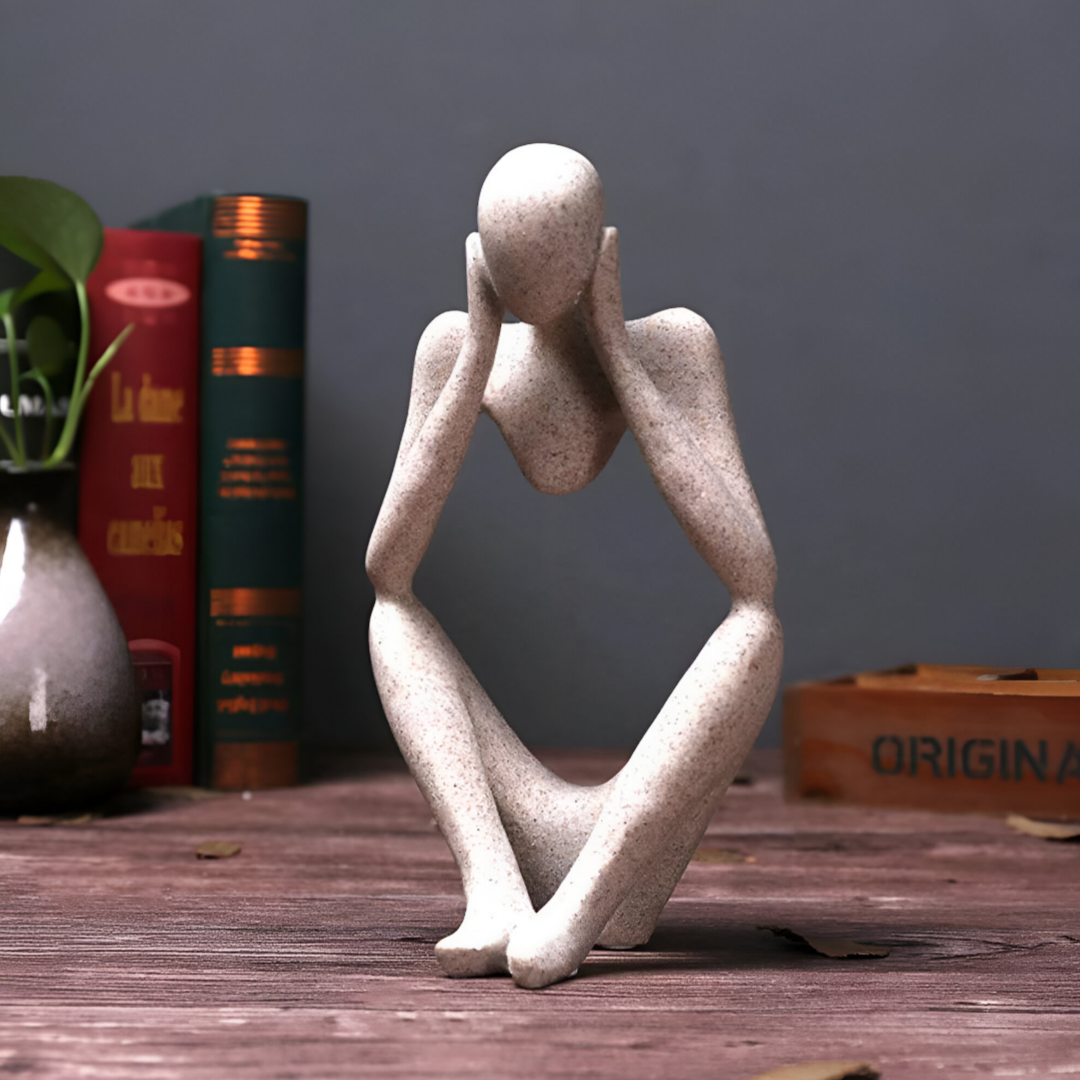 MindForm – Abstraktes Wandbild des Nachdenklichen im modernen Stil