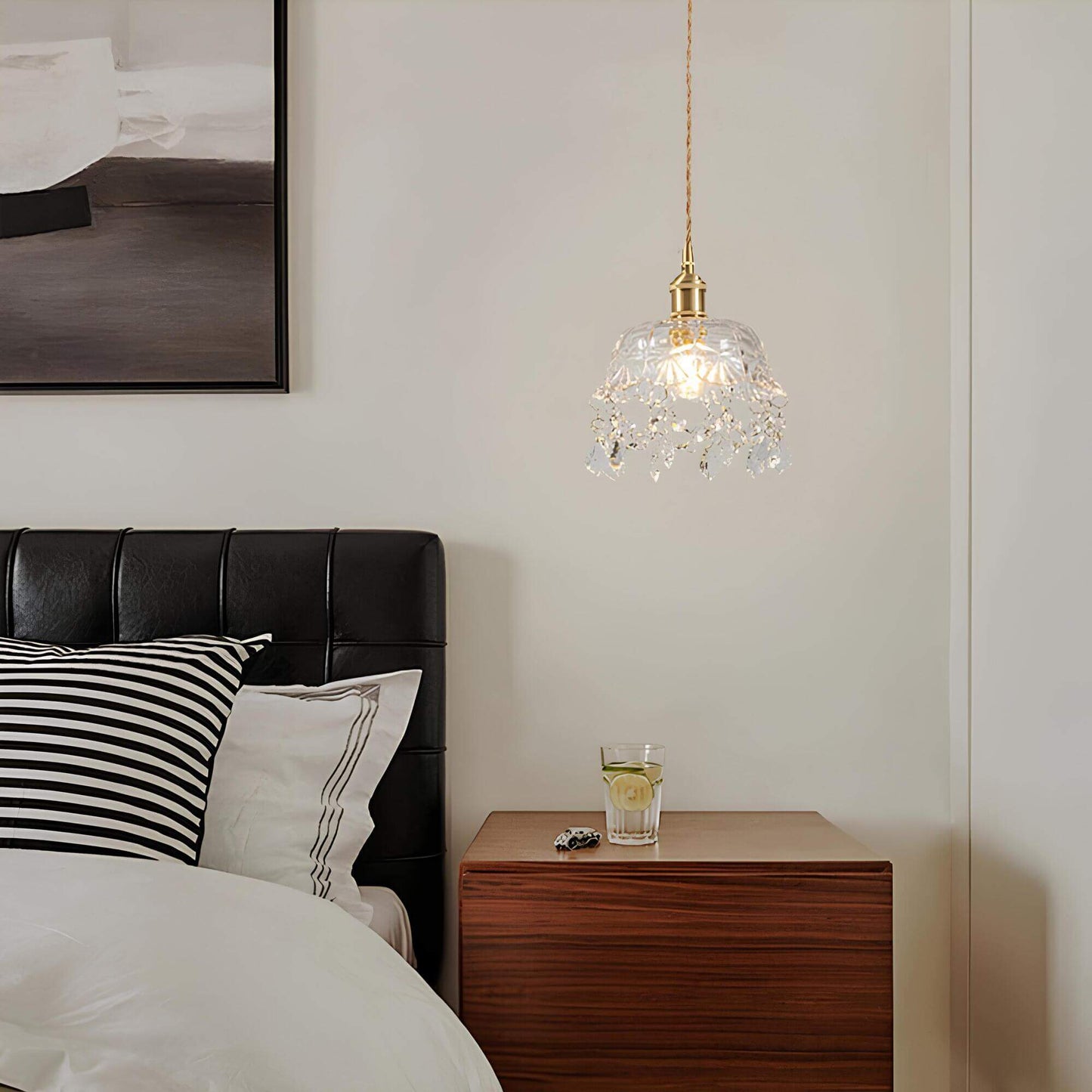 Prismelle – Schlichte LED-Deckenlampe aus Glas für elegante Wohnräume