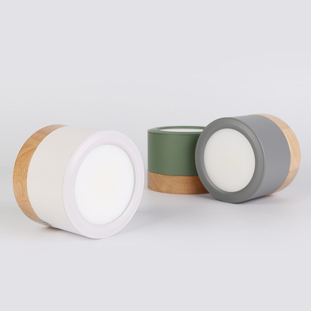 Noah – LED Macaron Holzoptik Deckenleuchte
