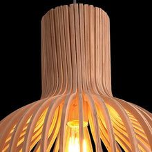 Nordic Glow - Handgefertigte Holz-Pendelleuchte