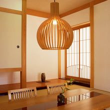 Nordic Glow - Handgefertigte Holz-Pendelleuchte