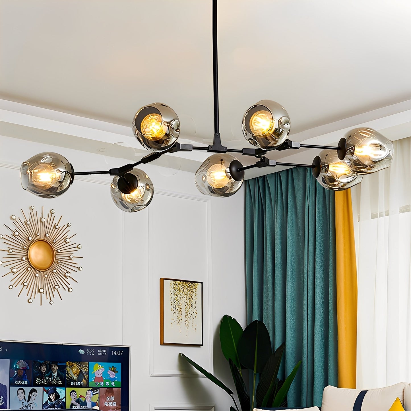 Leona – Nordische Deckenlampe im Zweig-Stil
