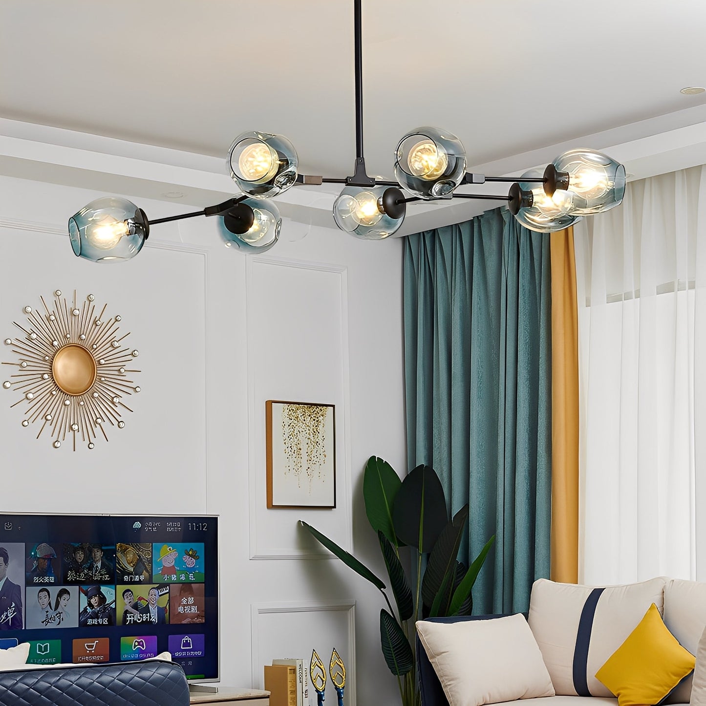 Leona – Nordische Deckenlampe im Zweig-Stil