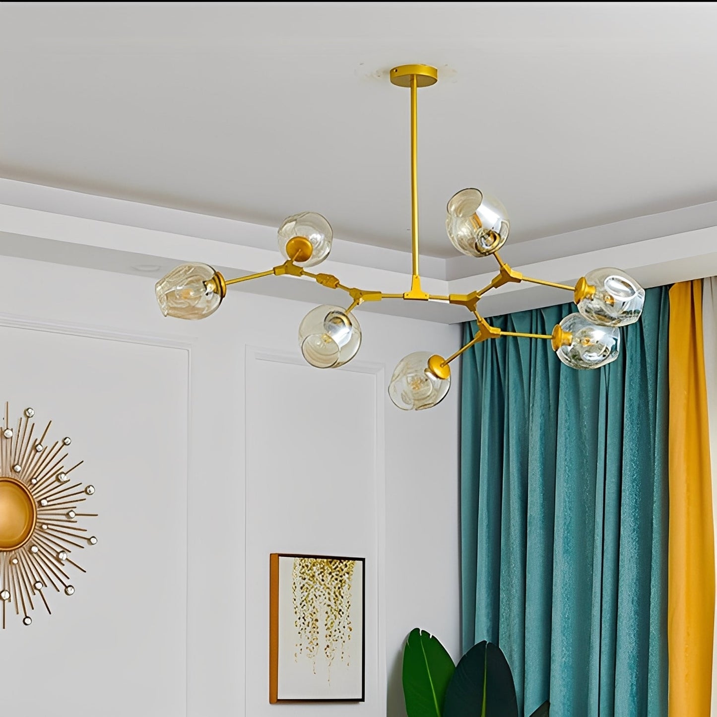 Leona – Nordische Deckenlampe im Zweig-Stil