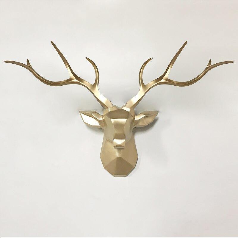 3D Hirschkopf-Wandhaken im nordischen Look