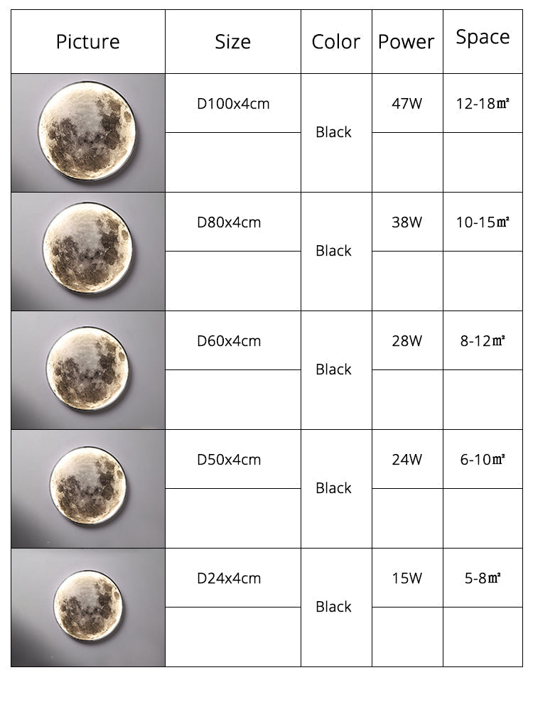 Stjärnljus - 3D LED Mond oder Erde Decken-/Wandleuchte