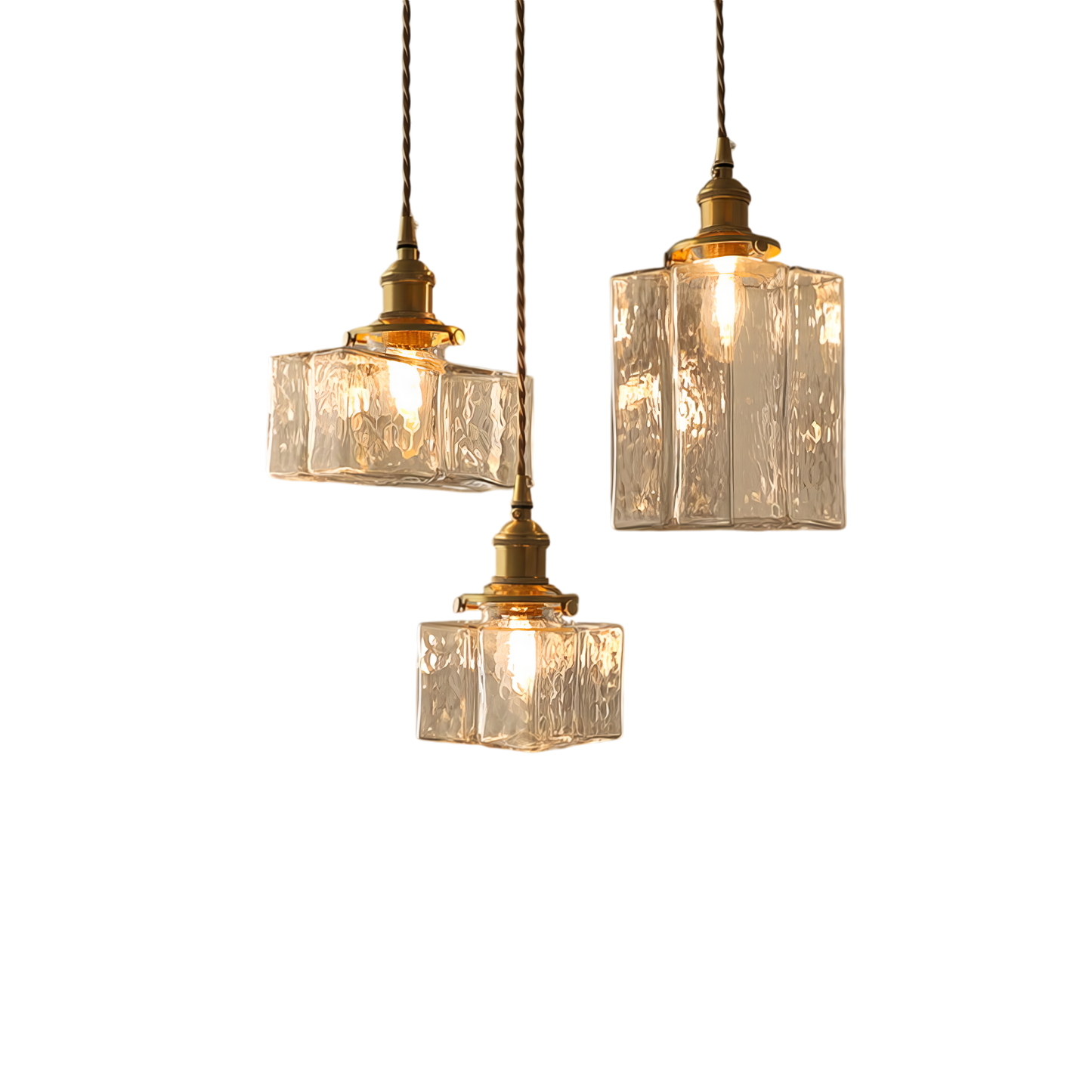 Farrah - Moderne Glas-Hängelampe im Retro-Look
