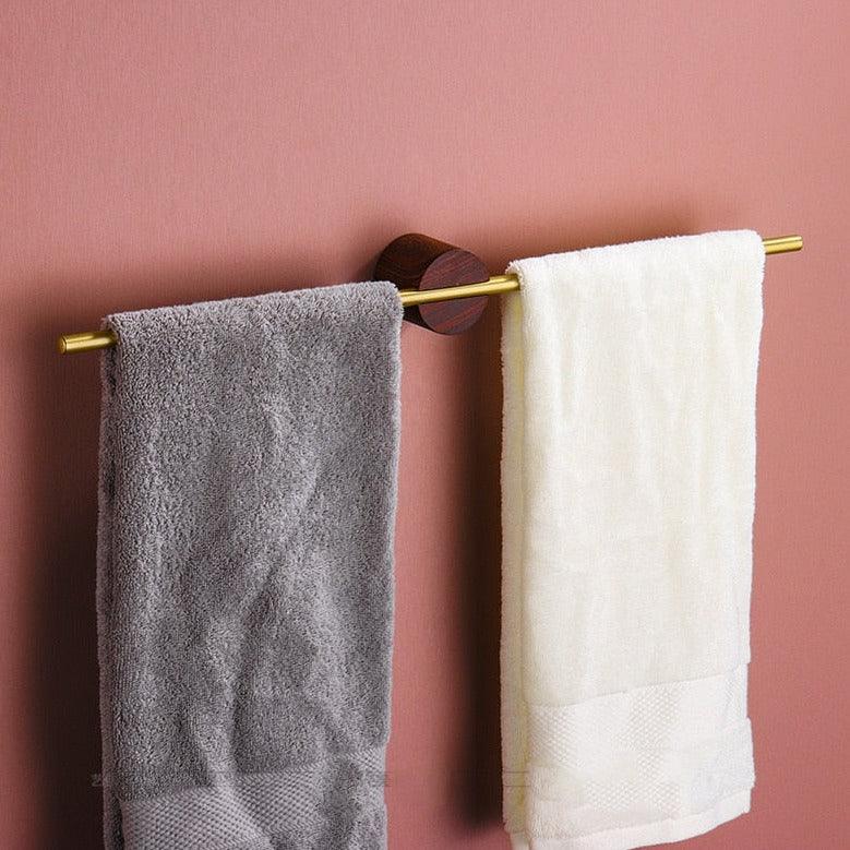 TowelCraft – Moderner Wand-Handtuchhalter aus schwarzem Metall