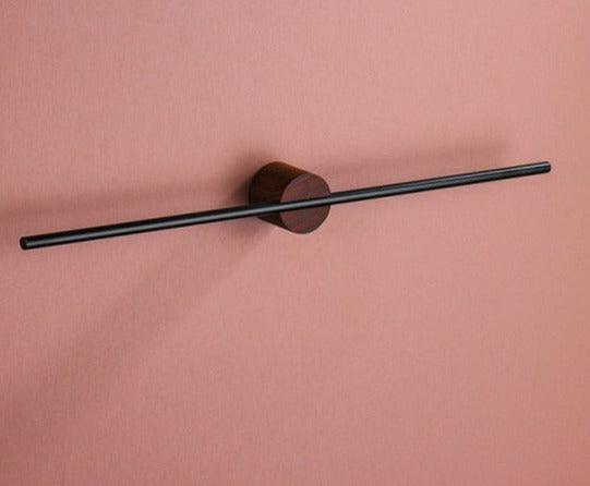 TowelCraft – Moderner Wand-Handtuchhalter aus schwarzem Metall