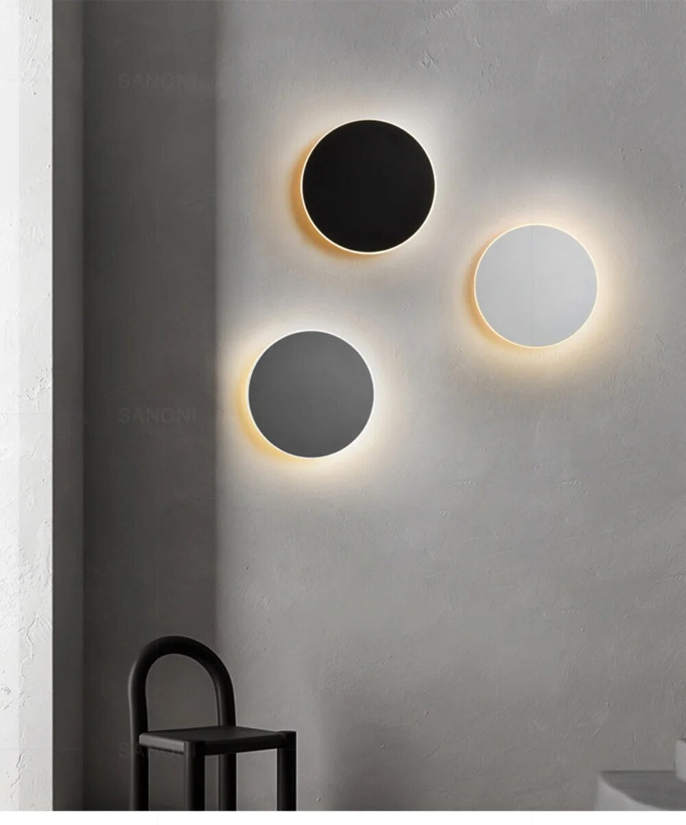 Runde Lichttreppe Wand Hintergrund Touch Lampe