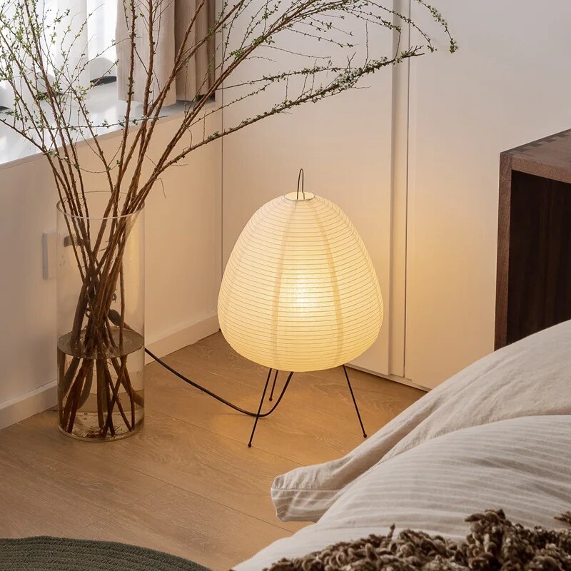 ZenGlow – Stehlampe aus traditionellem Reispapier im japanischen Stil