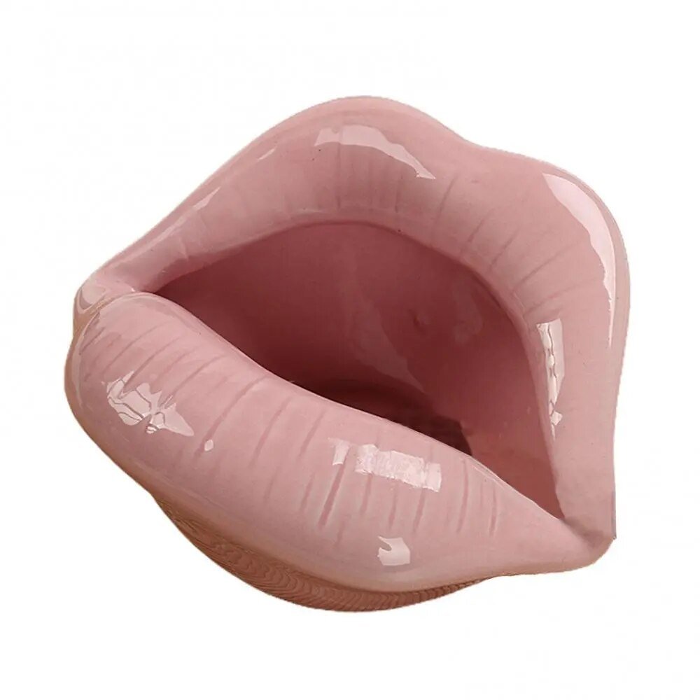 LipPop – Cartoon-Keramik-Aschenbecher in Lippenform