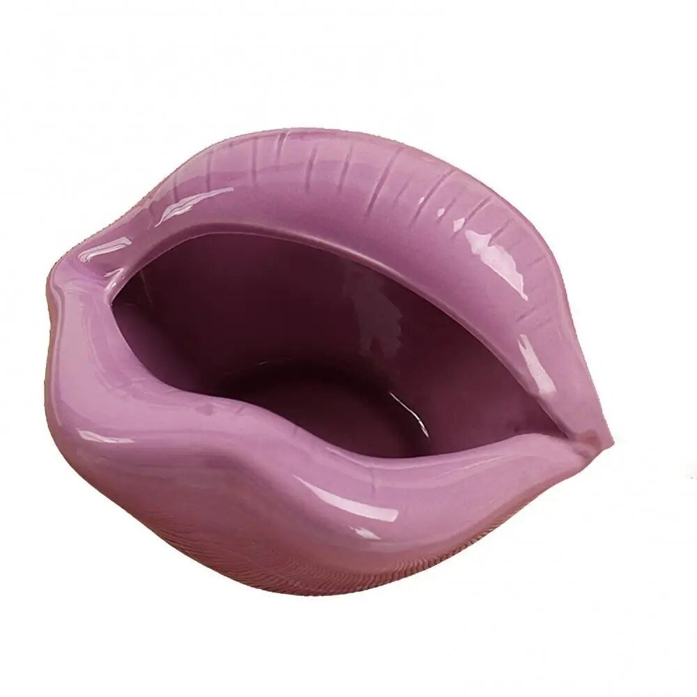 LipPop – Cartoon-Keramik-Aschenbecher in Lippenform
