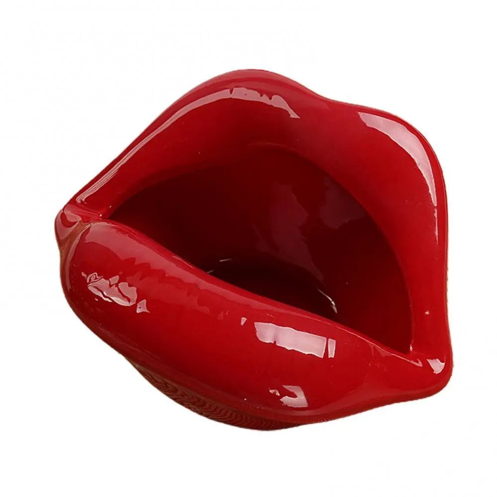LipPop – Cartoon-Keramik-Aschenbecher in Lippenform