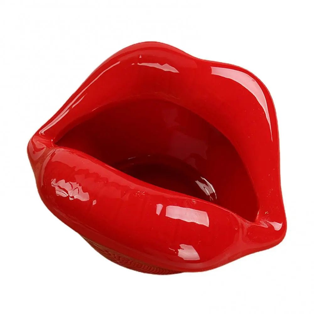 LipPop – Cartoon-Keramik-Aschenbecher in Lippenform