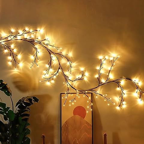 VinoLichter – Romantische LED-Lichterkette im Rebenstil