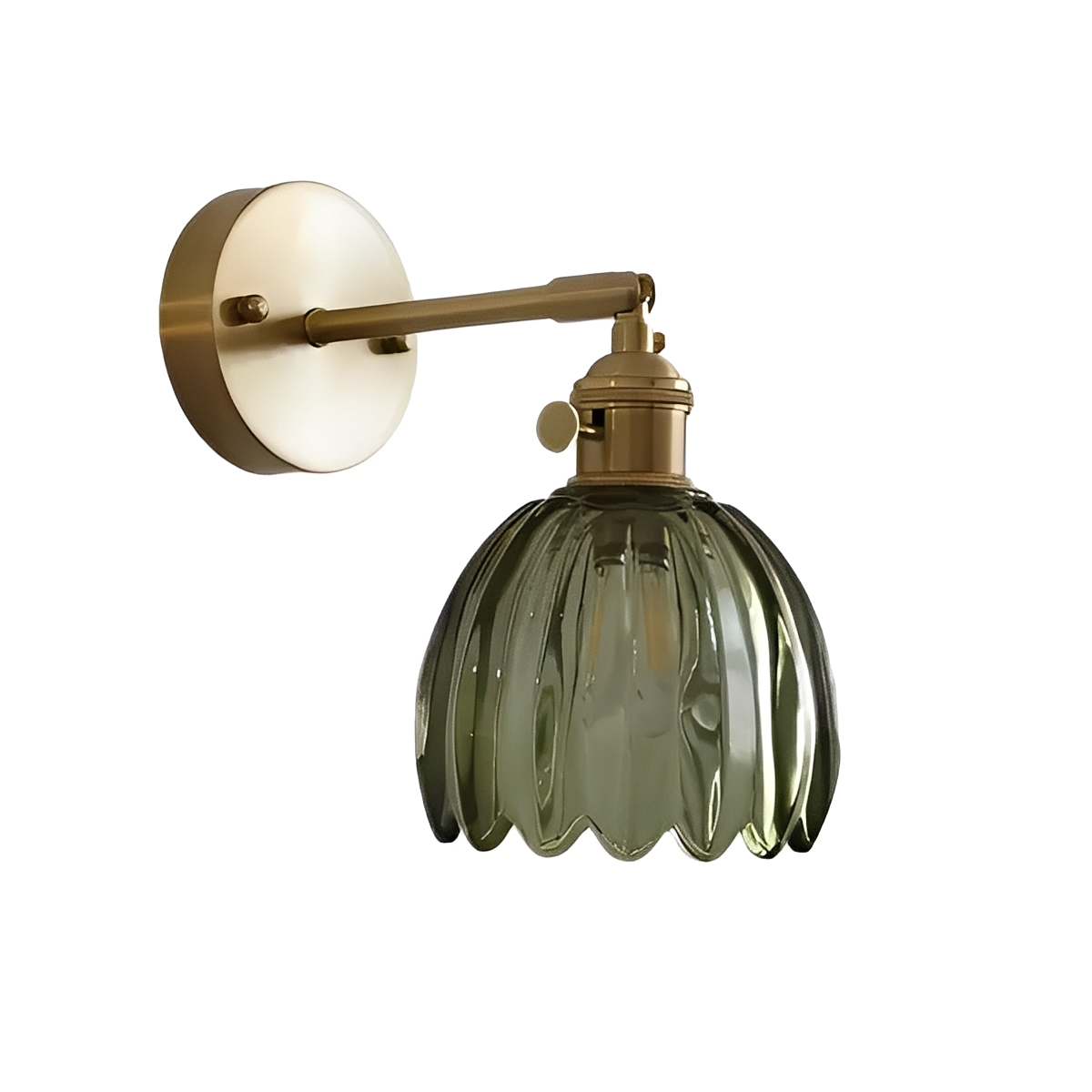 Fiona – Nostalgische Kupfer-Glas Wandleuchte