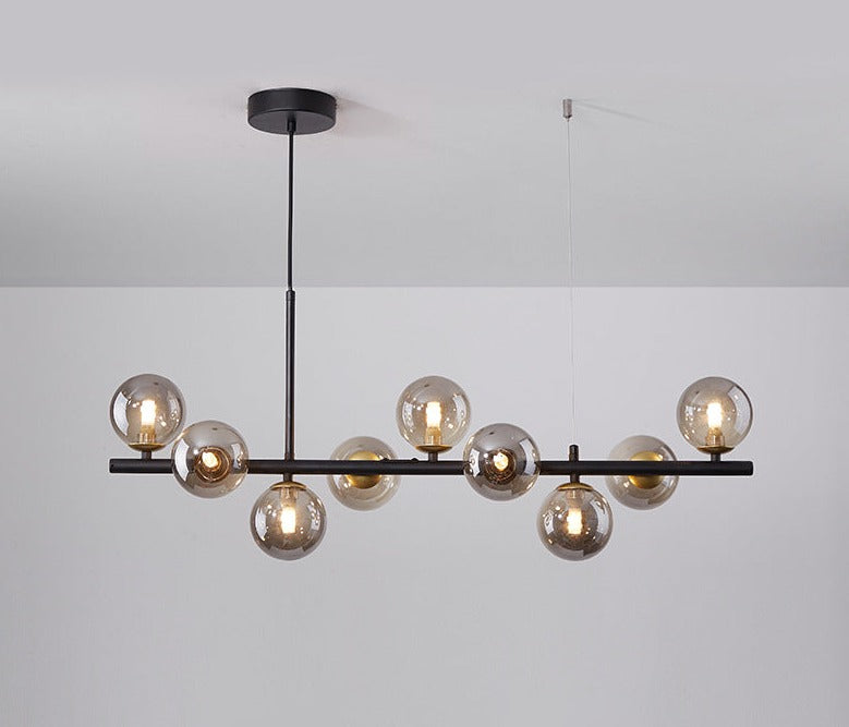 GoldLine – Eleganter Esstisch-Kronleuchter mit Designer-Flair