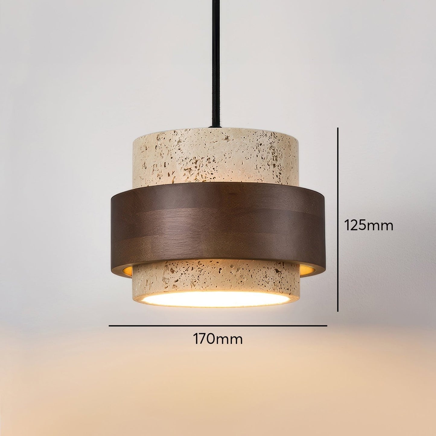 Nakoa – Wabi-Sabi Hängelampe mit Retro-Steinen
