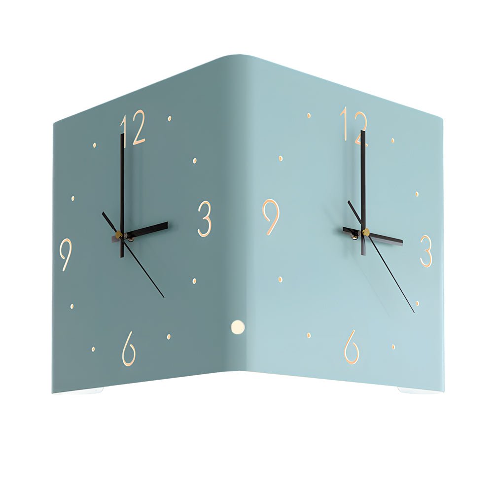 Elina – Beidseitige Wandleuchte mit Uhr