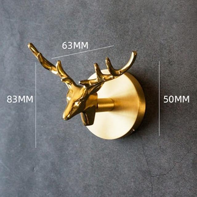 BrassWild – Messing-Wandhaken in Tierform für dekorative Akzente