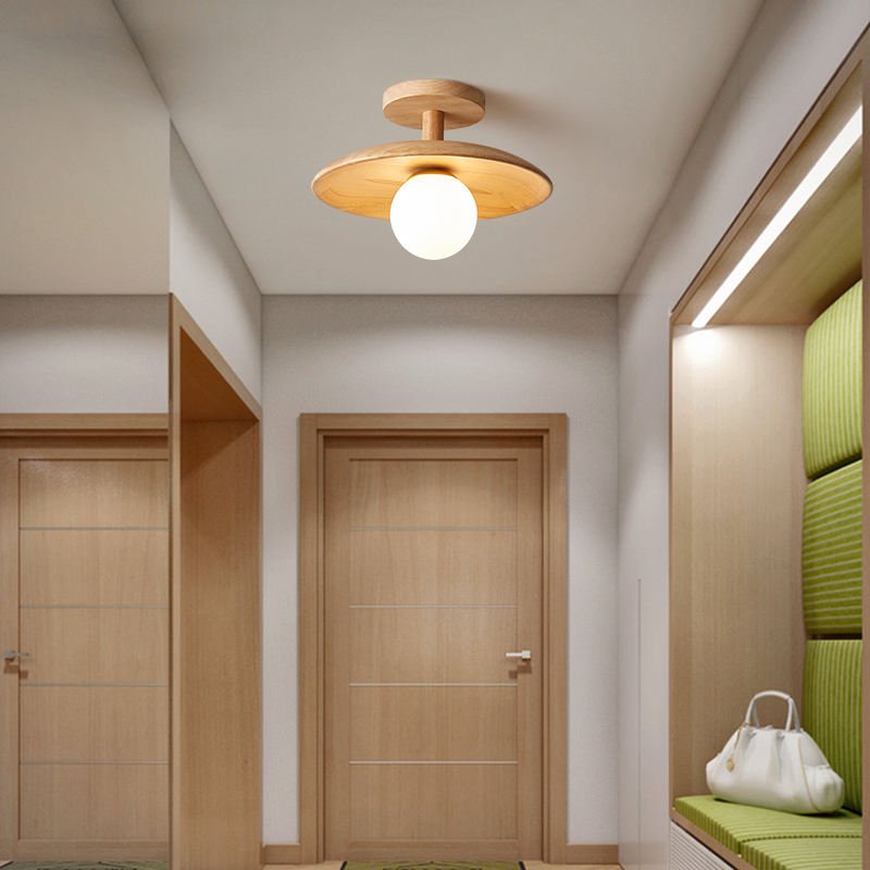 ZenLicht – Japanisch inspirierte Deckenleuchte aus Naturmaterialien
