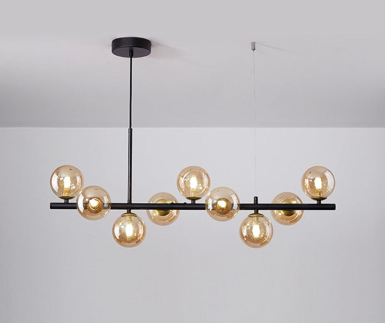 GoldLine – Eleganter Esstisch-Kronleuchter mit Designer-Flair