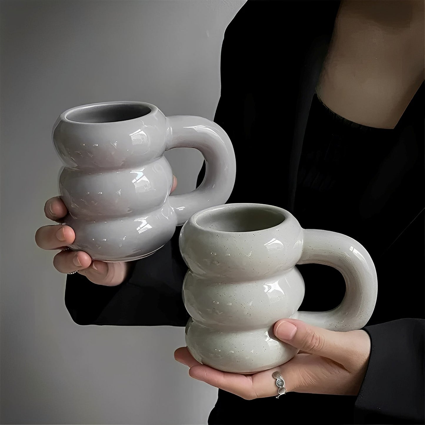 Amélie – Große Keramiktasse im Französischen Stil