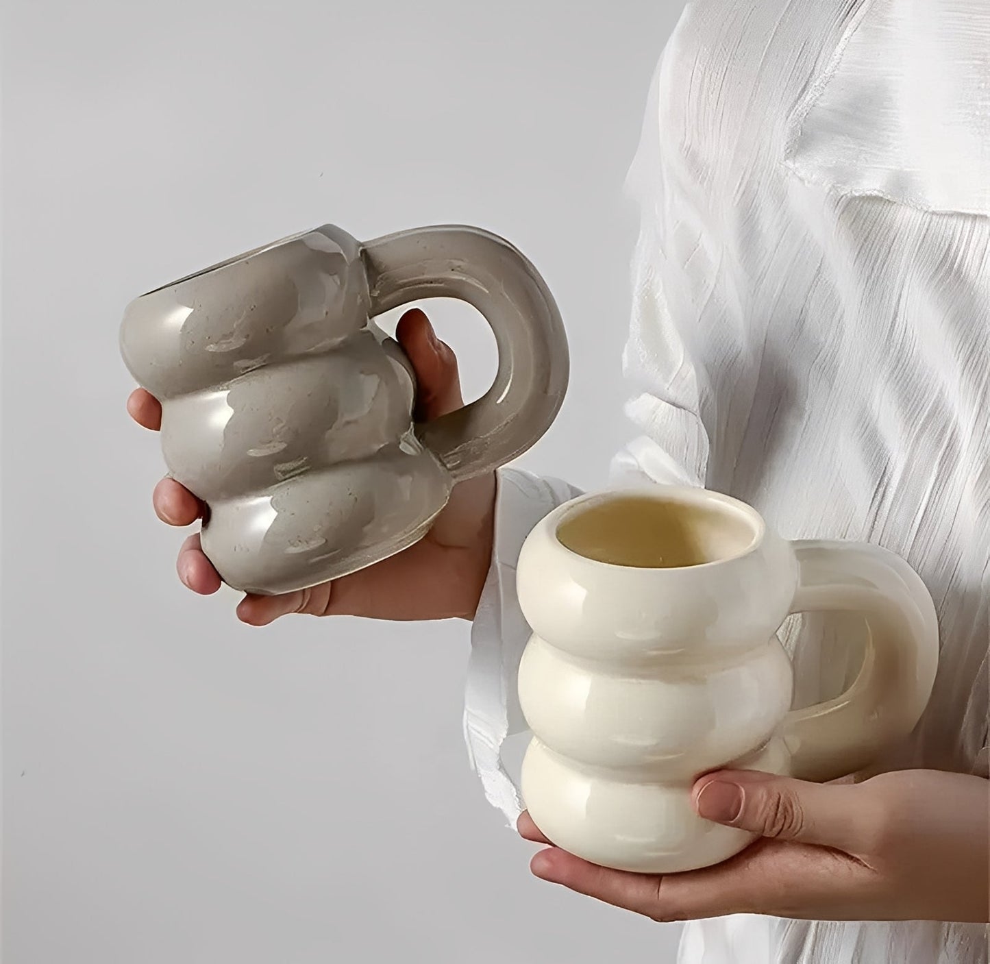 Amélie – Große Keramiktasse im Französischen Stil
