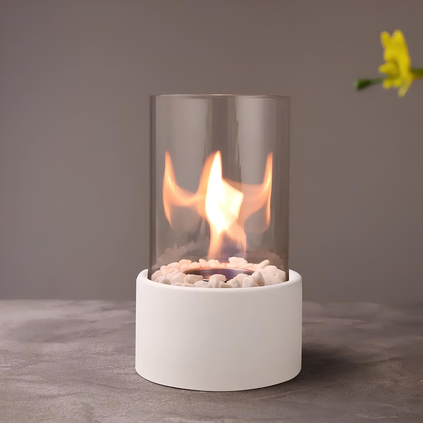 Lumea – Tragbare Glas-Tischfeuerlampe