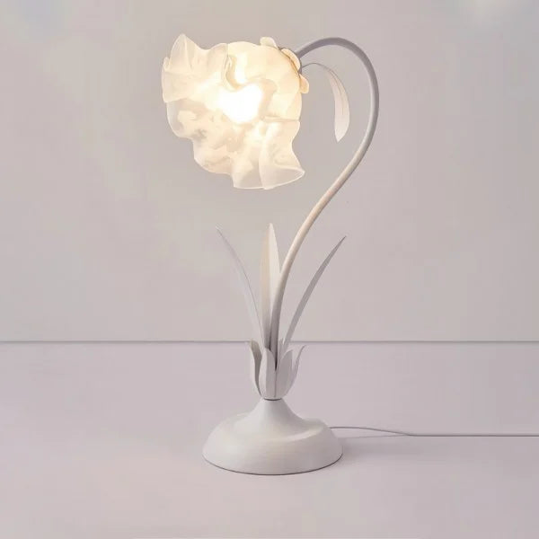 Inga – Vintage Verstellbare Blumen Tischlampe