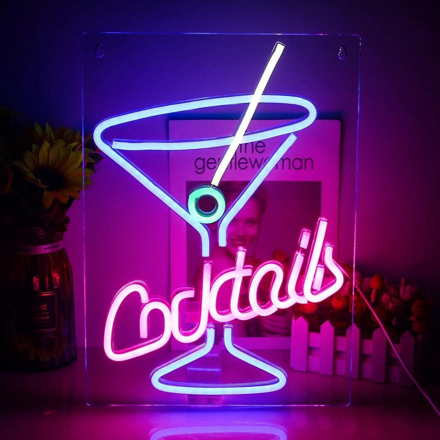 NeonBar – Leuchtendes Wanddeko-Schild für Partylaune