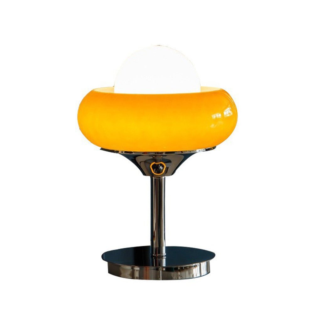 BauLicht – Gelbe Bauhaus-Tischlampe