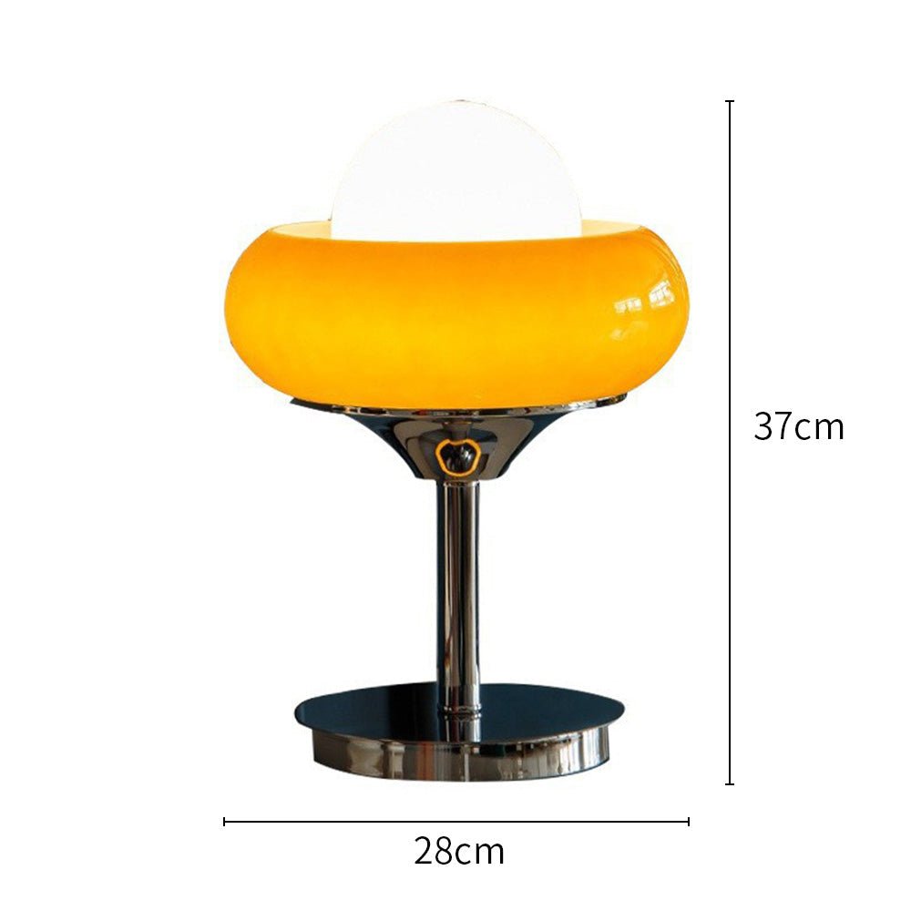 BauLicht – Gelbe Bauhaus-Tischlampe
