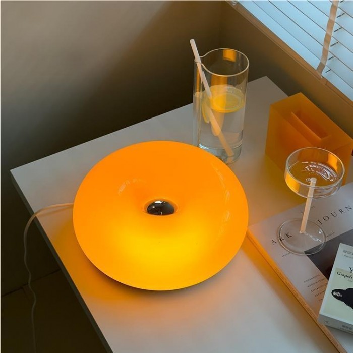 Bryan – Vintage Glas-Tischlampe