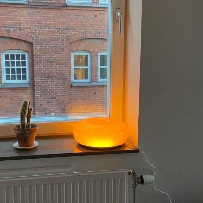 Bryan – Vintage Glas-Tischlampe