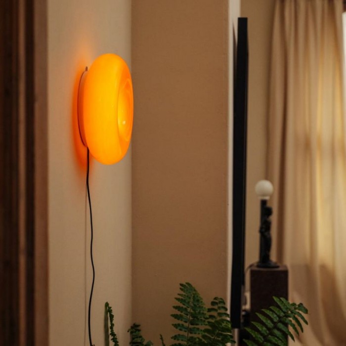 Bryan – Vintage Glas-Tischlampe