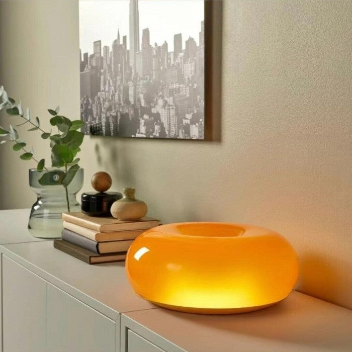 Bryan – Vintage Glas-Tischlampe