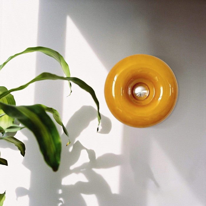 Bryan – Vintage Glas-Tischlampe