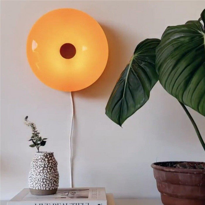 Bryan – Vintage Glas-Tischlampe