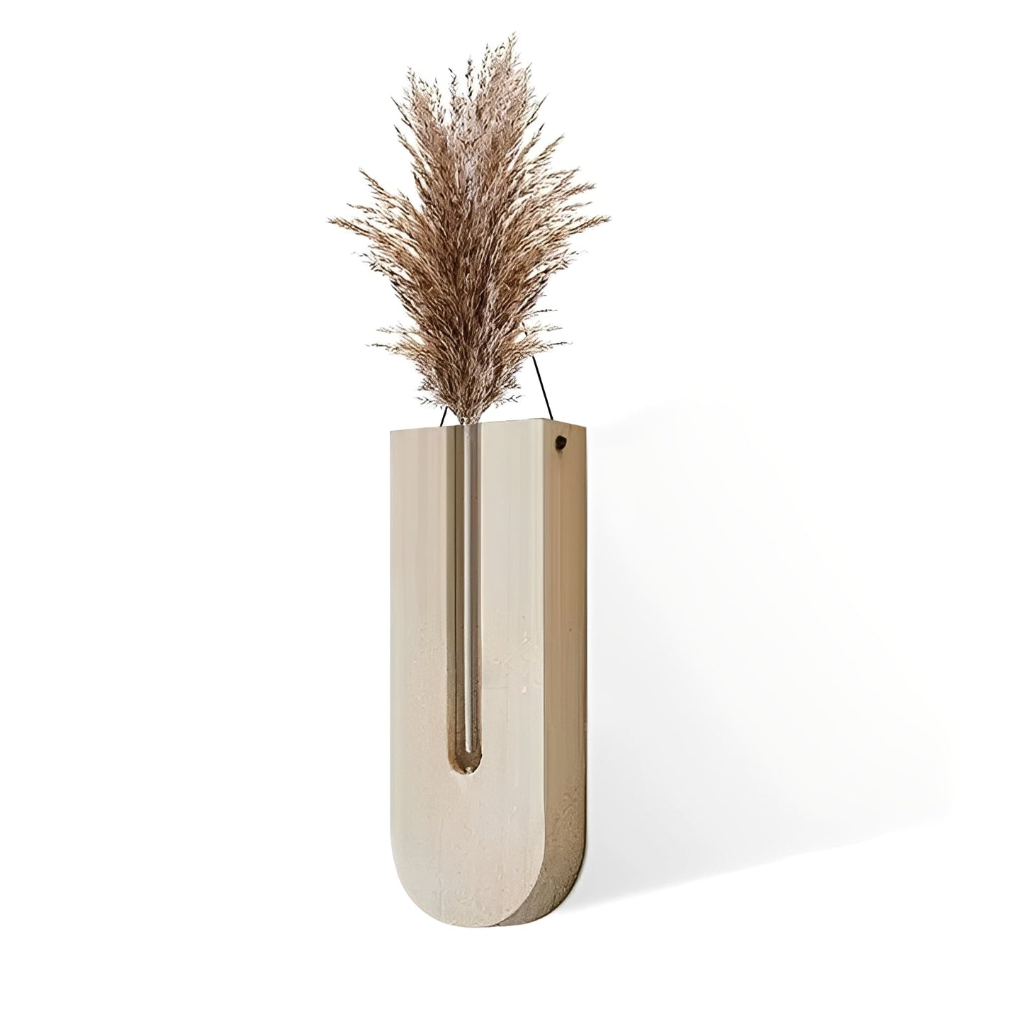 Haruto – Einfache Wandvase im Naturholz-Stil