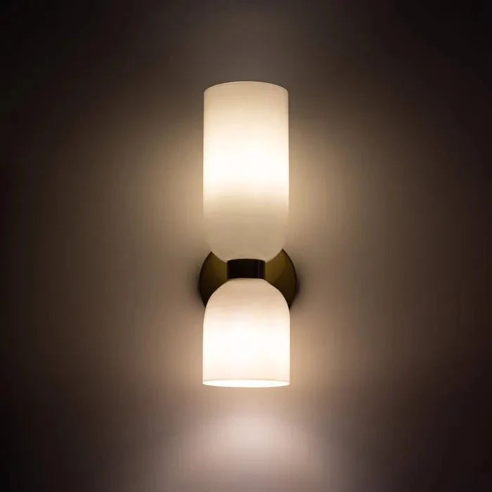 DuoGlas – Doppelköpfige LED-Wandleuchte