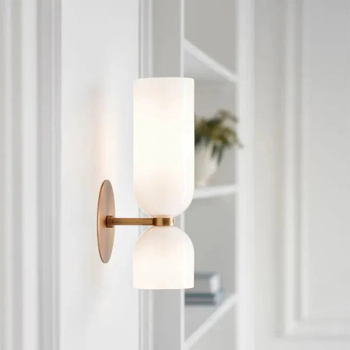 DuoGlas – Doppelköpfige LED-Wandleuchte