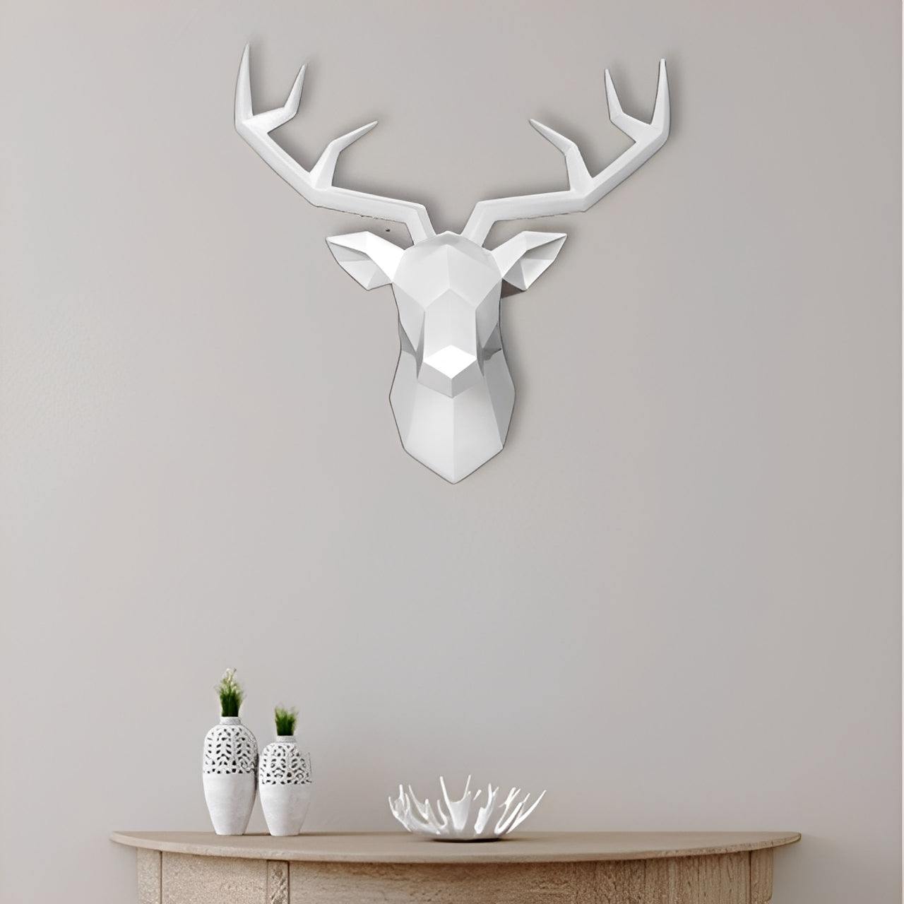 NordicAntler – Antilopenkopf-Wanddeko im Vintage-Stil